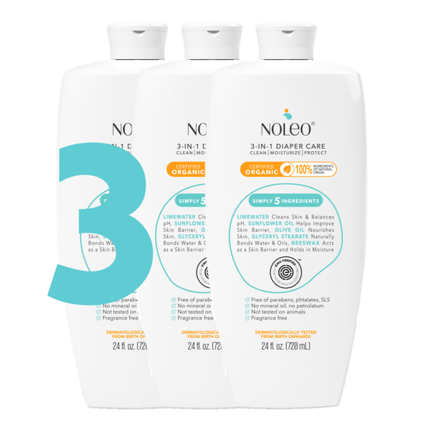 NOLEO 3-IN-1 - Diaper Rash Cream - EWG Verified - M